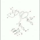 FLHXSE3 1PZ8 CVO STREET GLIDE (2012) BACKREST, PASSENGER