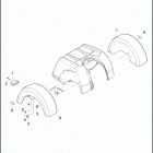 FLHTCUTG 1MAM TRI GLIDE ULTRA CLASSIC (2012) FENDERS, REAR