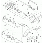 FLSTSE3 1PY9 CVO SOFTAIL CONVERTIBLE (2012) TAIL LAMP & TURN SIGNALS, REAR