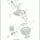 FXDWG 103 1GPM DYNA WIDE GLIDE (2012) CYLINDERS, HEADS & VALVES - TWIN CAM 103 ™