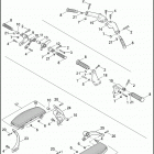 FXDC 1GV4 DYNA SUPER GLIDE CUSTOM (2012) FOOTBOARDS & FOOTPEGS