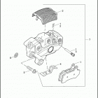 FLTRXSE 1TC8 CVO ROAD GLIDE (2012) BRAKE CALIPER, FRONT