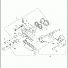 FLSTSE3 1PY9 CVO SOFTAIL CONVERTIBLE (2012) BRAKE CALIPER, REAR