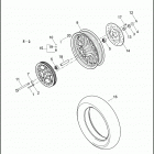 XL883N 4LE2 IRON 883 (2012) WHEELS, REAR, CAST - 883L / N / R, 1200C / CP