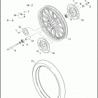XL883N 4LE2 IRON 883 (2012) WHEELS, FRONT, CAST - 883L / N / R, 1200C / CP