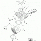 XL883N 4LE2 IRON 883 (2012) CYLINDERS, HEADS & VALVES - 883L / N / R, 1200C / CP / N...