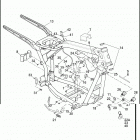 FXDC 1GV4 DYNA SUPER GLIDE CUSTOM (2012) FRAME & JIFFY STAND
