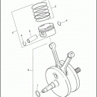FXDWG 103 1GPM DYNA WIDE GLIDE (2012) PISTONS & FLYWHEEL ASSEMBLY - TWIN CAM 103 ™