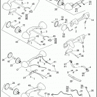 FLHTC 1FFM ELECTRA GLIDE CLASSIC (2012) TAIL LAMP & TURN SIGNALS, REAR