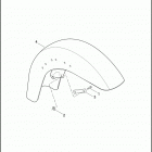 FLTRXSE 1TC8 CVO ROAD GLIDE (2012) FENDERS, FRONT