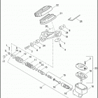 FLSTSE3 1PY9 CVO SOFTAIL CONVERTIBLE (2012) BRAKE CONTROL, REAR