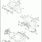 FXDWG 103 1GPM DYNA WIDE GLIDE (2012) FENDERS, REAR - FXDB, FXDF & FXDWG