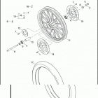 XL883N 4LE2 IRON 883 (2011) WHEELS, FRONT, CAST - 883L / N / R, 1200C / CP / L