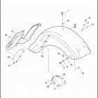 FLHXSE2 1PZ8 CVO STREET GLIDE (2011) FENDERS, REAR