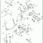 FLSTN 1JD5 SOFTAIL DELUXE (2011) PASSING LAMPS & TURN SIGNALS, FRONT - FLSTC & FLSTN