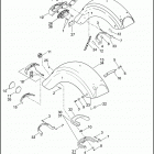 FLHR 96 FB4 ROAD KING (2011) FENDERS, REAR