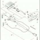 FLHXSE2 1PZ8 CVO STREET GLIDE (2011) TAIL LAMP - CANADA, HDI, ENGLAND, & JAPAN