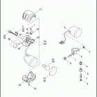 FXST 1BV5 SOFTAIL STANDARD (2011) SWITCHES, HANDLEBAR AND TURN SIGNALS, RIGHT, FRONT