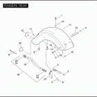 FLTRUSE 1TA8 CVO ROAD GLIDE (2011) FENDERS, REAR