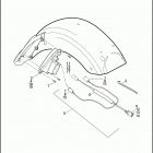 FLHXSE2 1PZ8 CVO STREET GLIDE (2011) TAIL LAMP & TURN SIGNALS, REAR