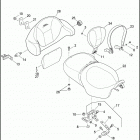 FLHTCUSE6 1PR8 CVO ULTRA CLASSIC (2011) SEAT & BACKREST