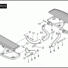 FLHPE 1FTM ROAD KING POLICE (2009) FOOTBOARDS