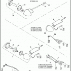 XL883N 4LE2 IRON 883 (2011) TAIL LAMP & TURN SIGNALS, REAR