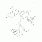 FLHXSE2 1PZ8 CVO STREET GLIDE (2011) BACKREST, PASSENGER