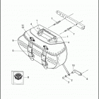 FLSTC 1BW5 HERITAGE SOFTAIL CLASSIC (2011) SADDLEBAGS - FLSTC