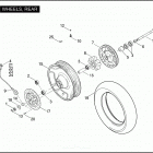 FLHTP 1FMM ELECTRA GLIDE STANDARD POLICE (2011) Колесо заднее