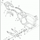 FLHTP 1FMM ELECTRA GLIDE STANDARD POLICE (2011) FRAME & FORK, REAR & LUGGAGE RACK