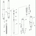 FLHTCUTG 1MAM TRI GLIDE ULTRA CLASSIC (2011) FORK, FRONT, LEFT & RIGHT