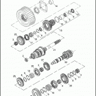 FLHXSE2 1PZ8 CVO STREET GLIDE (2011) TRANSMISSION GEARS