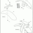 XL883N 4LE2 IRON 883 (2011) FENDERS, FRONT