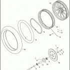 FXDC 1GV4 DYNA SUPER GLIDE CUSTOM (2011) WHEEL, FRONT, LACED