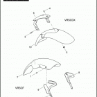 VRSCF 1HPH V-ROD MUSCLE (2011) FENDERS, FRONT