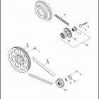 FXDC 1GV4 DYNA SUPER GLIDE CUSTOM (2011) BELTS, CHAINS & SPROCKETS