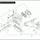 FLSTSE2 1PY9 CVO SOFTAIL CONVERTIBLE (2011) BRAKE CALIPER, REAR