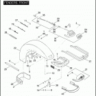 FLHX 1KB4 STREET GLIDE (2011) FENDERS, FRONT