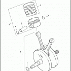 FXDC 1GV4 DYNA SUPER GLIDE CUSTOM (2011) PISTONS & FLYWHEEL ASSEMBLY - TWIN CAM 96 ™