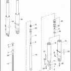 FLTRUSE 1TA8 CVO ROAD GLIDE (2011) FORK, FRONT