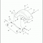 FLHTCUSE6 1PR8 CVO ULTRA CLASSIC (2011) FENDERS, REAR