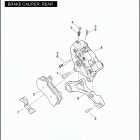 FLHX 1KB4 STREET GLIDE (2011) BRAKE CALIPER, REAR
