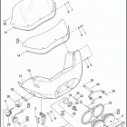 FLTRX 1KH4 ROAD GLIDE CUSTOM (2011) WINDSHIELD, FAIRING & HEADLAMPS - FLTRU & FLTRX