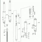 FLHP 1FHM ROAD KING POLICE (2011) FORK FRONT, LEFT & RIGHT (NON-FAIRING MODELS)