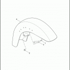 FLHXSE2 1PZ8 CVO STREET GLIDE (2011) FENDERS, FRONT