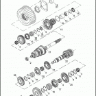 FLHTCUSE6 1PR8 CVO ULTRA CLASSIC (2011) TRANSMISSION GEARS