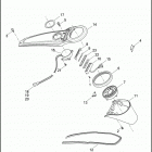 FLSTSE2 1PY9 CVO SOFTAIL CONVERTIBLE (2011) CONSOLE, FUEL TANK