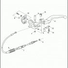 XL883N 4LE2 IRON 883 (2011) Привод управления сцеплением