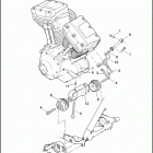 FLHTC 1FF4 ELECTRA GLIDE CLASSIC (2010) ENGINE MOUNTS & STABILIZER LINK